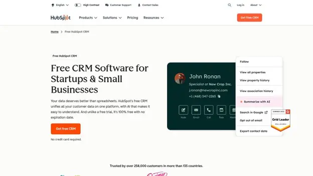 Hubspot crm
