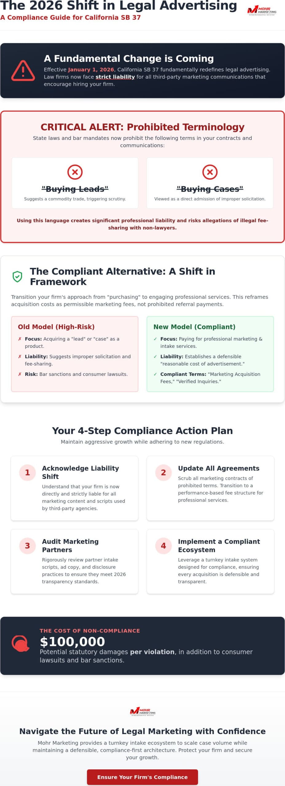 Ethical retainer acquisition navigating ca sb 37 rules - infographic Ethical retainer acquisition: navigating ca sb 37 rules