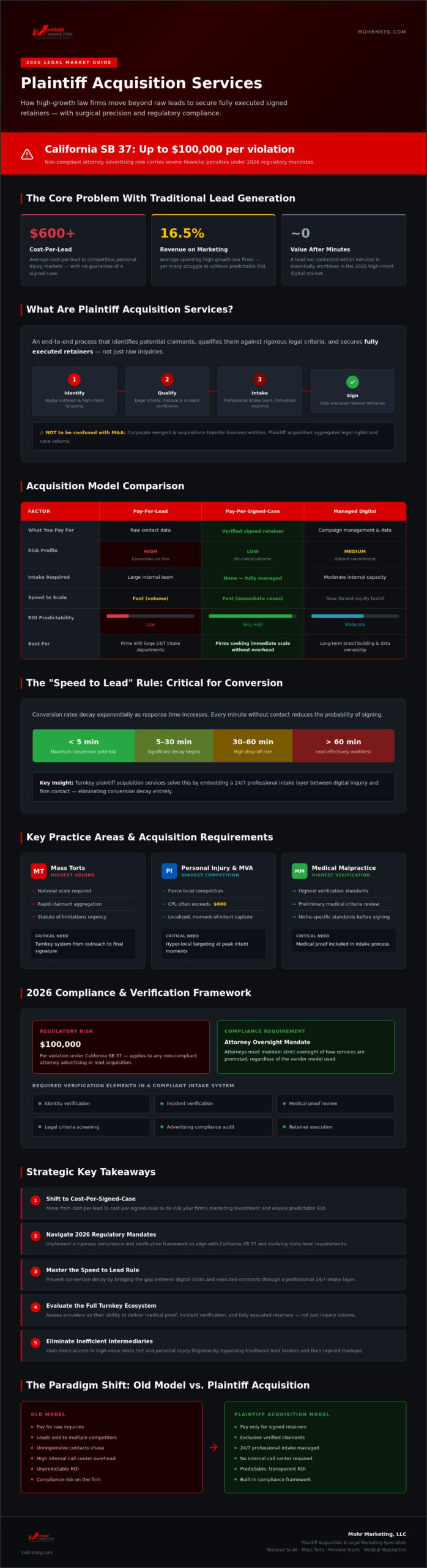 Plaintiff acquisition services: the 2026 guide to scalable case growth