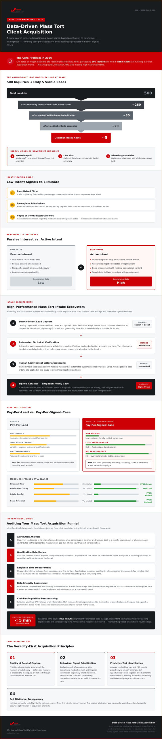 Data-Driven Mass Tort Client Acquisition: The 2026 Strategy for High-Value Case Growth